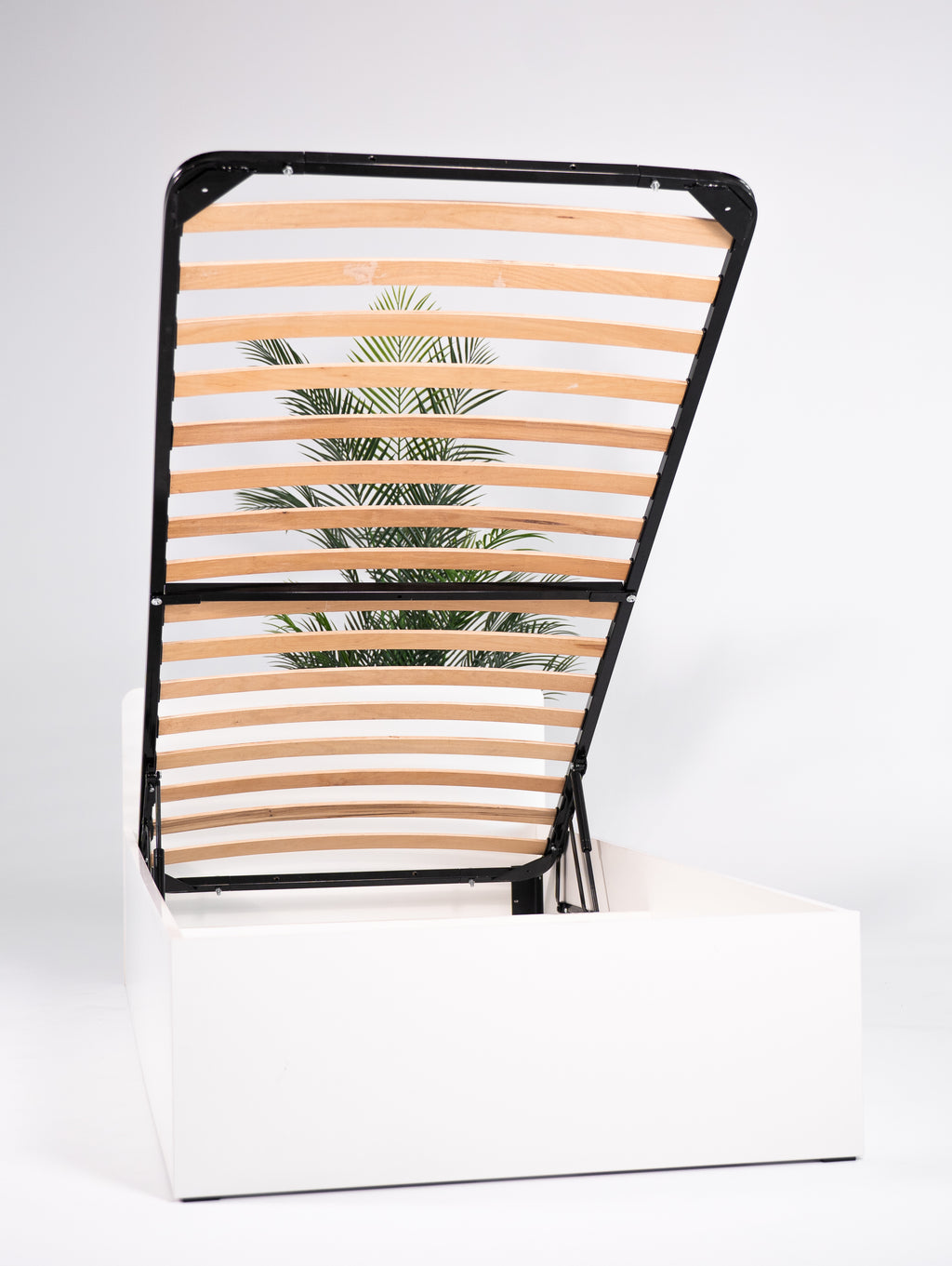 Łóżko 90x200 z podnośnikiem i pojemnikiem na pościel